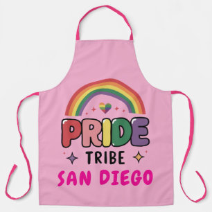 IHR CUSTOM Pride TRIBE farbenfroher LGBTQ+ Regenbo Schürze