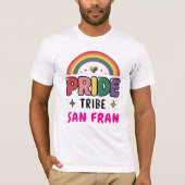 IHR CUSTOM Pride TRIBE farbenfroher LGBTQ+ Regenbo T-Shirt (Vorderseite)