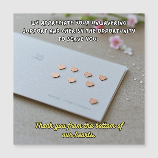 Ihr Denken bedeutet alles Magnetkarte (Vorderseite)