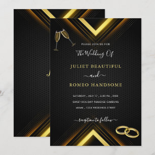Ihr Design Black Gold Hochzeitsbeispiel