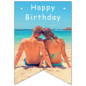 Ihr Design Custom Foto Birthday Bunting Flags Wimpelkette (Erste Fahne)