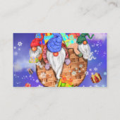 Ihr Design gewinnt Weihnachts-Visitenkartenvorlage Visitenkarte (Rückseite)