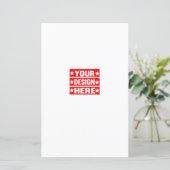 Ihr Design hier benutzerdefinierte Rezept-Karte (Stehend Vorderseite)