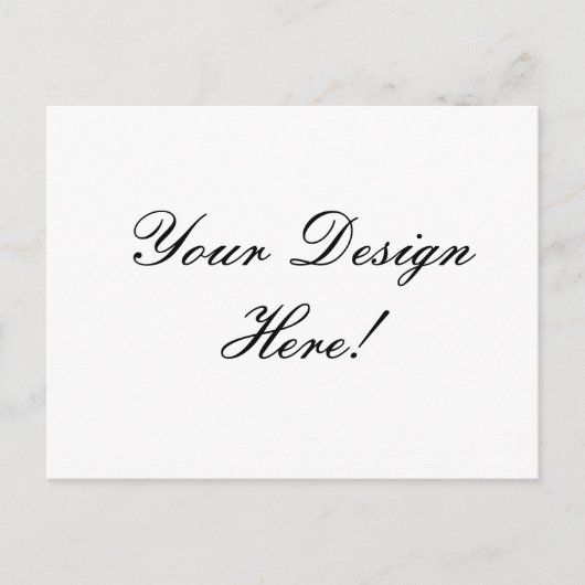 Ihr Design hier! Custom Wedding Announcement Card Ankündigungspostkarte (Vorderseite)