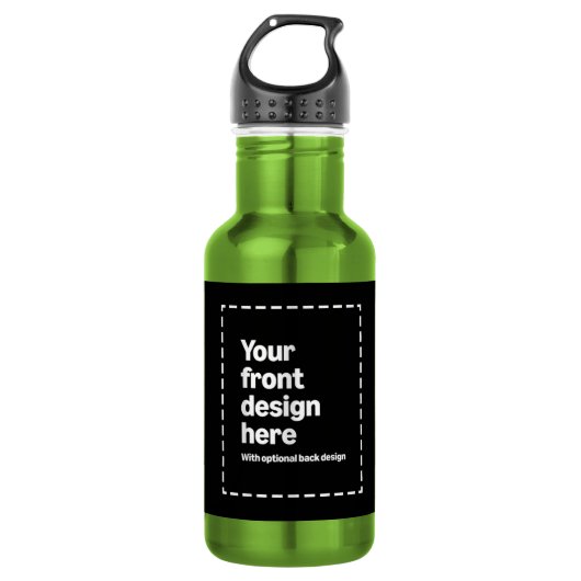 Ihr Design hier Edelstahlflasche (Vorderseite)