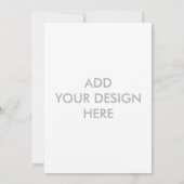 Ihr Design hier Einladung (Rückseite)