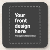 Ihr Design hier Getränkeuntersetzer (Vorderseite)