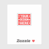 Ihr Design hier individuell Aufkleber (Blatt)