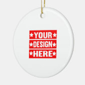 Ihr Design hier individuell Keramik Ornament (Links)