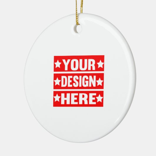 Ihr Design hier individuell Keramik Ornament (Links)