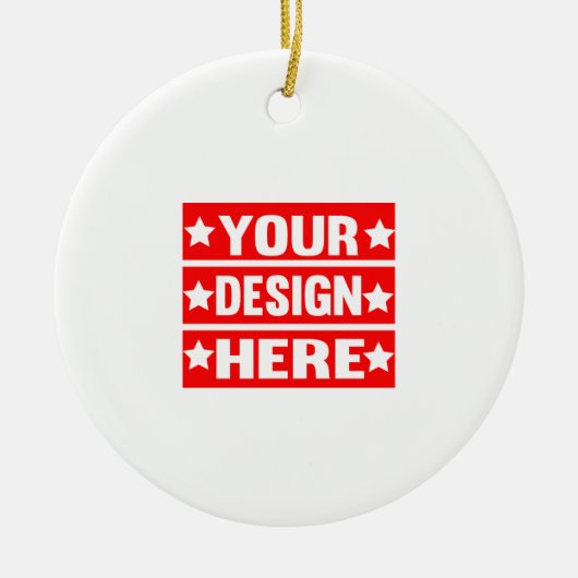Ihr Design hier individuell Keramik Ornament (Vorne)