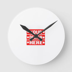 Ihr Design hier individuell Runde Wanduhr