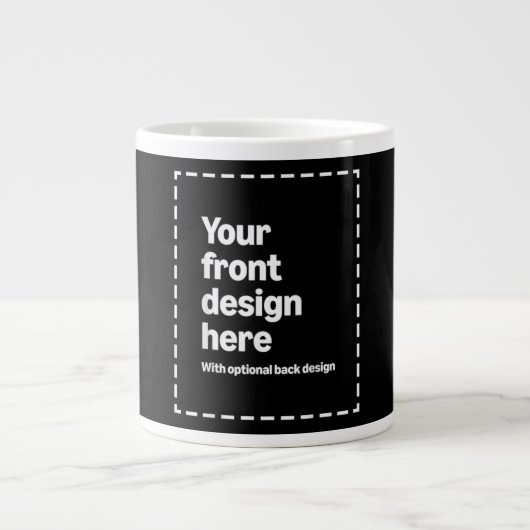 Ihr Design hier Jumbo-Tasse (Vorderseite)