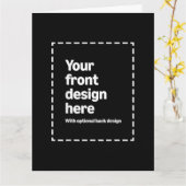 Ihr Design hier Karte (Gelbe Blume)