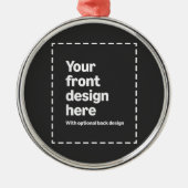Ihr Design hier Ornament Aus Metall (Vorne)