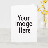 Ihr Design hier Personalisiert Karte (Gelbe Blume)