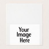 Ihr Design hier Personalisiert Visitenkarten (Außenseite Aufgefaltet)