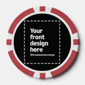 Ihr Design hier Pokerchips (Vorderseite)