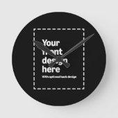 Ihr Design hier Runde Wanduhr (Vorderseite)