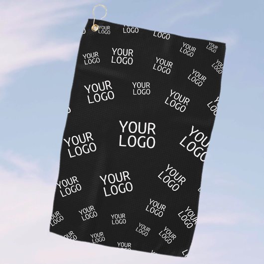 Ihr Design, Ihr Foto oder Ihr Firmenlogo zufällig Golfhandtuch
