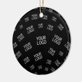 Ihr Design, Ihr Foto oder Ihr Firmenlogo zufällig Keramik Ornament (Links)