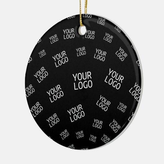 Ihr Design, Ihr Foto oder Ihr Firmenlogo zufällig Keramik Ornament (Links)