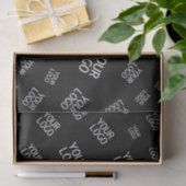 Ihr Design, Ihr Foto oder Ihr Firmenlogo zufällig  Seidenpapier (Geschenk)