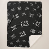 Ihr Design, Ihr Foto oder Ihr Firmenlogo zufällig  Sherpadecke (Vorderseite)