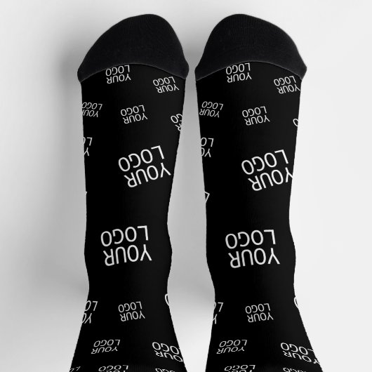 Ihr Design, Ihr Foto oder Ihr Firmenlogo zufällig  Socken (Oben)
