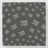 Ihr Design, Ihr Foto oder Ihr Firmenlogo zufällig Steinuntersetzer (Vorderseite)