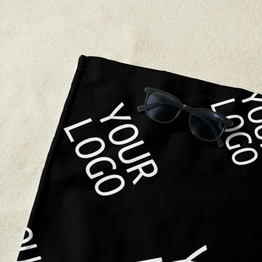 Ihr Design, Ihr Foto oder Ihr Firmenlogo zufällig  Strandtuch (Beispiel)