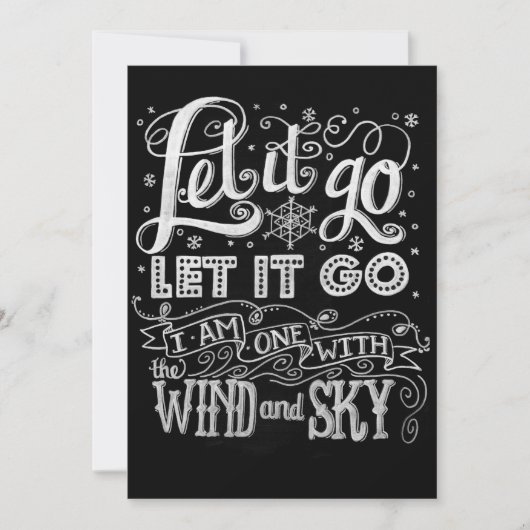 IHR Design! Lass es Go Artwork Gefrorene Einladung (Vorderseite)