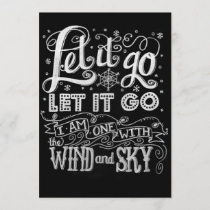 IHR Design! Lass es Go Artwork Gefrorene Einladung