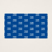 Ihr Design oder Firmenlogo | Blaues Fliesenmuster (Vorderseite)