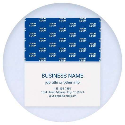 Ihr Design oder Firmenlogo | Blaues Fliesenmuster