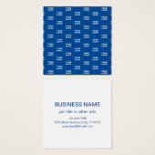 Ihr Design- oder Firmenlogo | Blaugeflechte Muster (Vorne & Hinten)