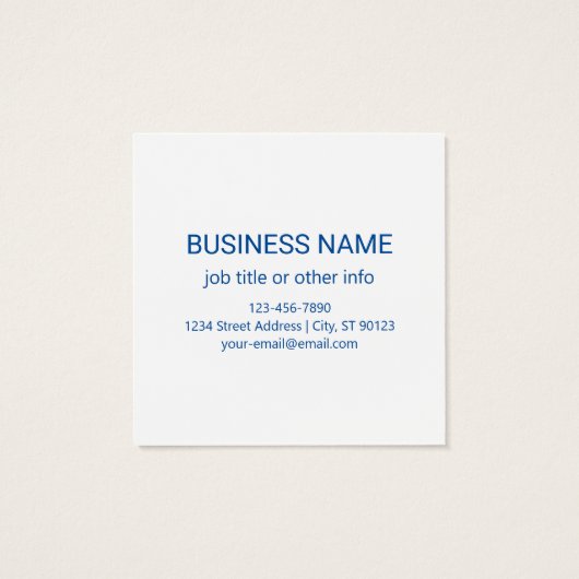 Ihr Design- oder Firmenlogo | Blaugeflechte Muster (Rückseite)