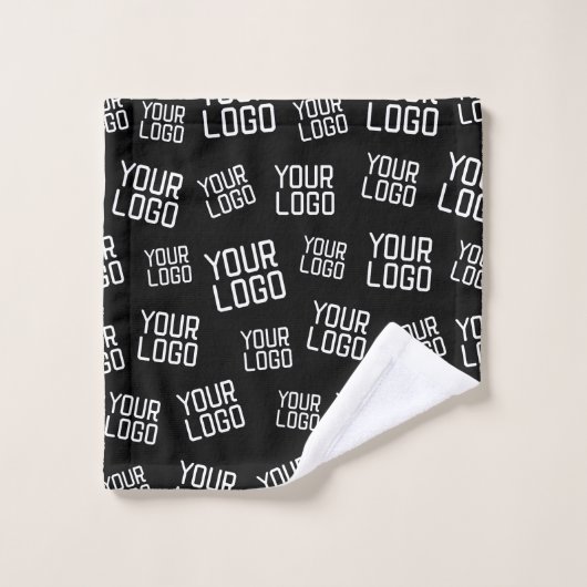 Ihr Design- oder Firmenlogo | Random Platzierung Badhandtuch Set (Waschlappen)