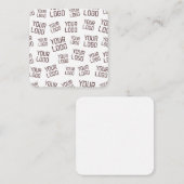 Ihr Design- oder Firmenlogo | Random Platzierung Begleitkarte (Vorne/Hinten)