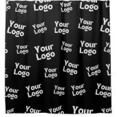 Ihr Design- oder Firmenlogo | Random Platzierung Duschvorhang (Vorderseite)