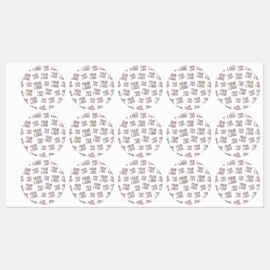 Ihr Design- oder Firmenlogo | Random Platzierung Etiketten (Blatt)