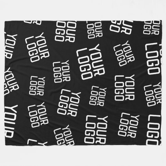 Ihr Design- oder Firmenlogo | Random Platzierung Fleecedecke (Vorderseite (Horizontal))