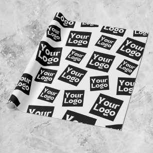 Ihr Design- oder Firmenlogo Random Platzierung Geschenkpapier