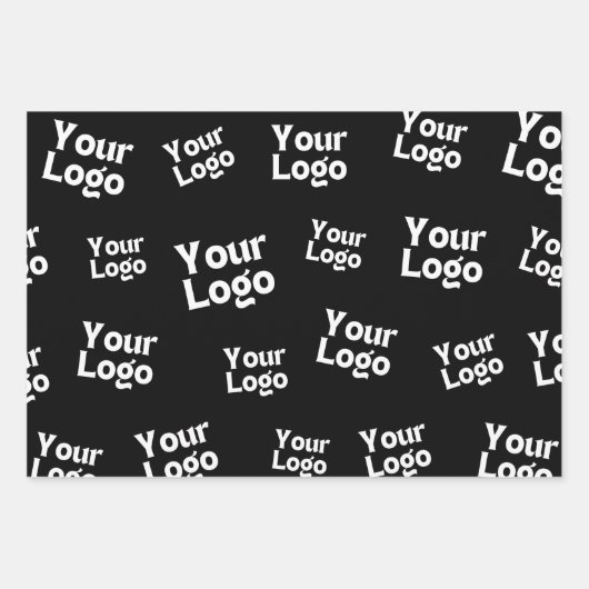Ihr Design- oder Firmenlogo | Random Platzierung Geschenkpapier Set (Vorderseite)