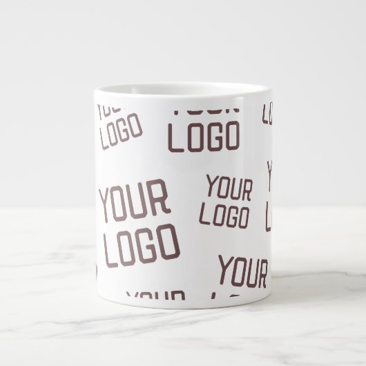Ihr Design- oder Firmenlogo | Random Platzierung Jumbo-Tasse (Vorderseite)