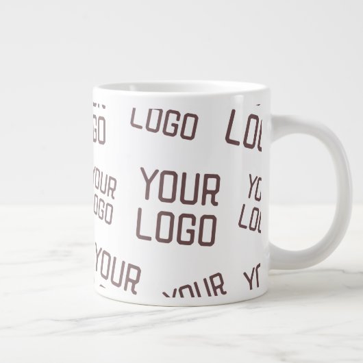 Ihr Design- oder Firmenlogo | Random Platzierung Jumbo-Tasse (Rechts)