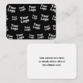 Ihr Design- oder Firmenlogo | Random Platzierung Mitteilungskarte (Vorne/Hinten)