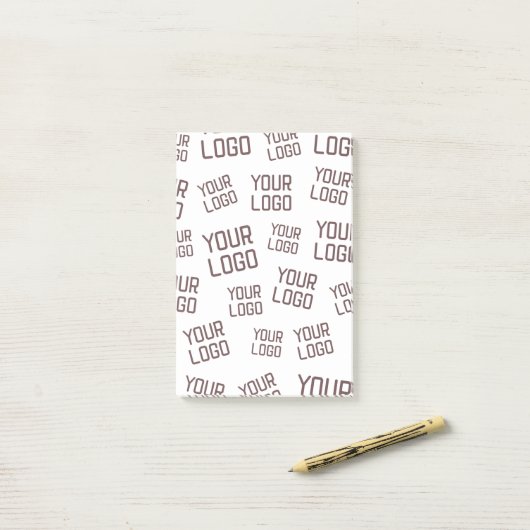 Ihr Design- oder Firmenlogo | Random Platzierung Post-it Klebezettel (Auf Schreibtisch)