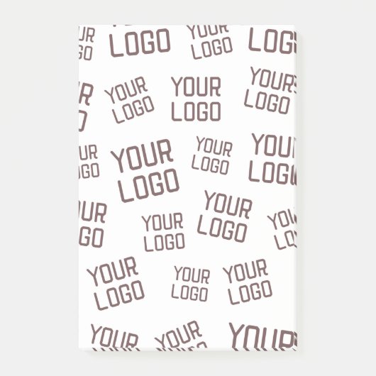 Ihr Design- oder Firmenlogo | Random Platzierung Post-it Klebezettel (Vorderseite)