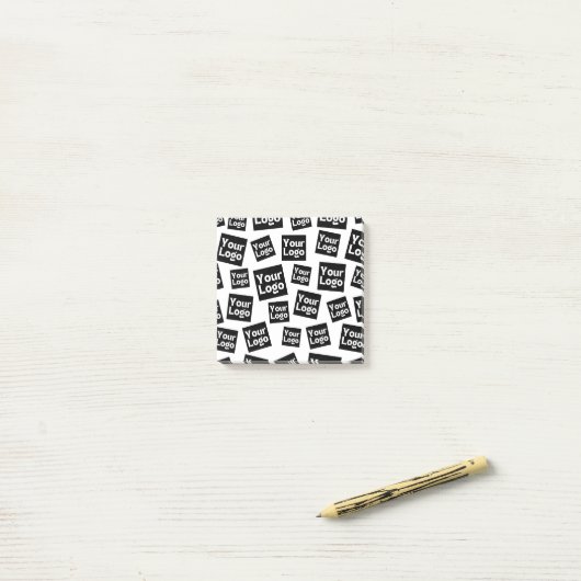 Ihr Design- oder Firmenlogo | Random Platzierung Post-it Klebezettel (Auf Schreibtisch)